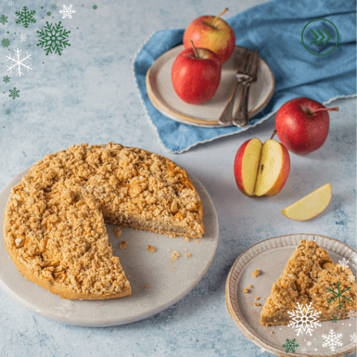 🍎 Elmalı Crumble Kek: Sağlıklı ve Lezzetli Bir Tarif 🧁