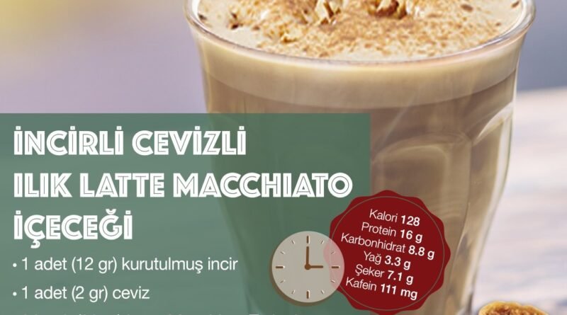 İncirli Cevizli Ilık Latte Macchiato