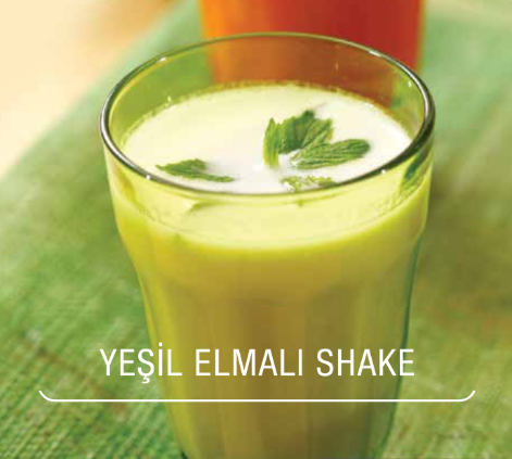 Yeşil Elmalı Shake Tarifi